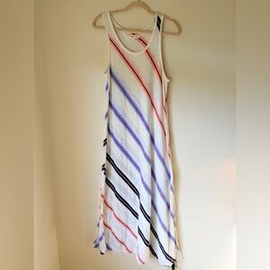Lou & Grey Stripe Summer Maxi Dress, Size Small